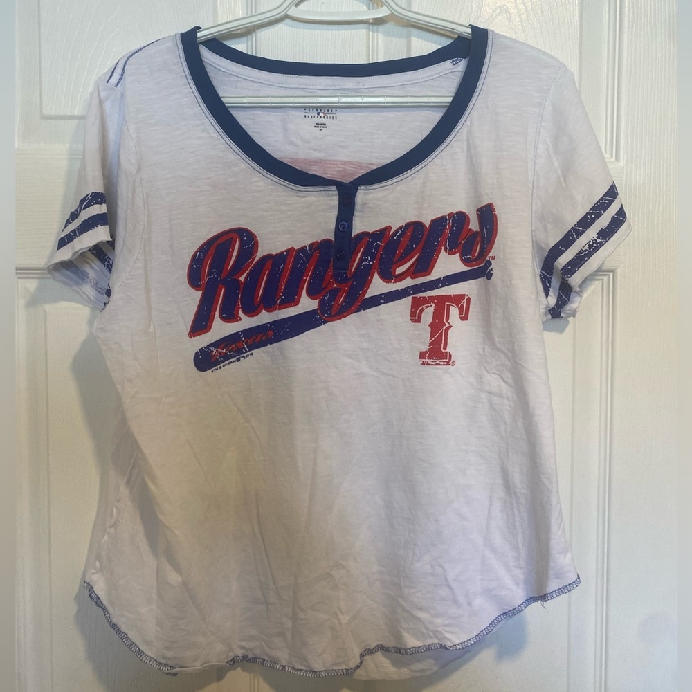 Texas Rangers Women’s Cotton T-Shirt Size XL